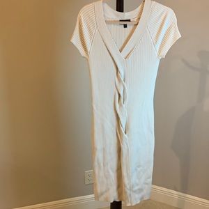 Express ivory sweater dress L